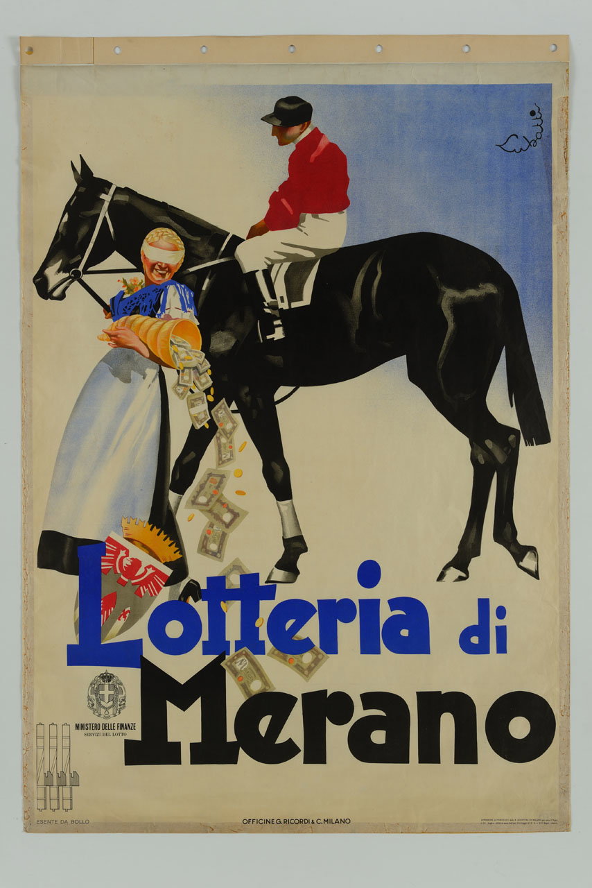 Lotteria di Merano, locandina, opera grafica